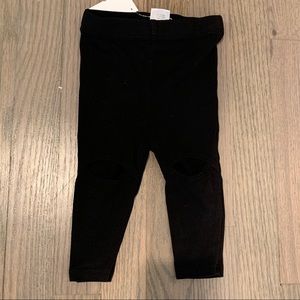 LA Made splash leggings, black, size 6-12 m NWT